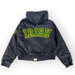 90s Notre Dame IRISH Gear For Sports Navy Hooded Jacket - S